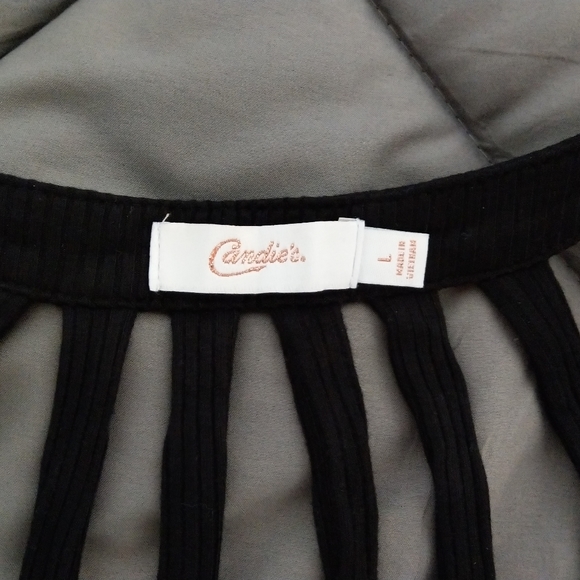 Candie's black sleeveless top - Picture 3 of 4